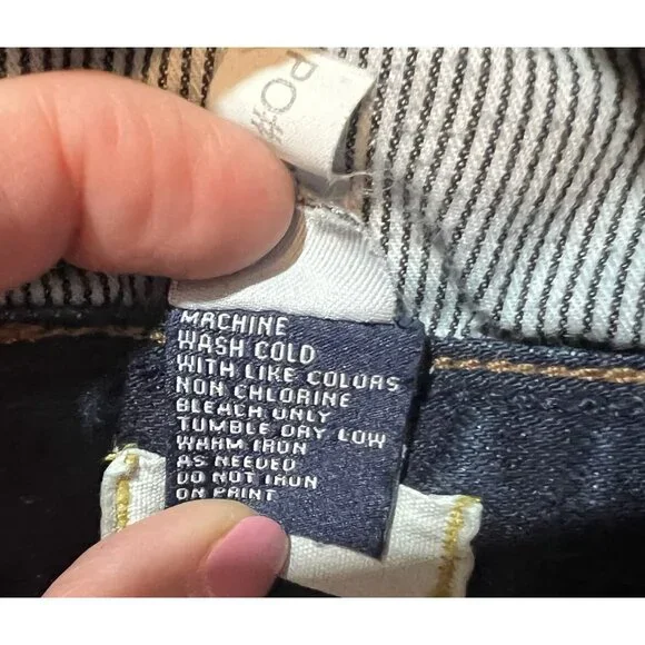 Madewell women’s Blue jeans Size 26 Rail Straight Low Rise Zipper Pockets - Picture 9 of 16